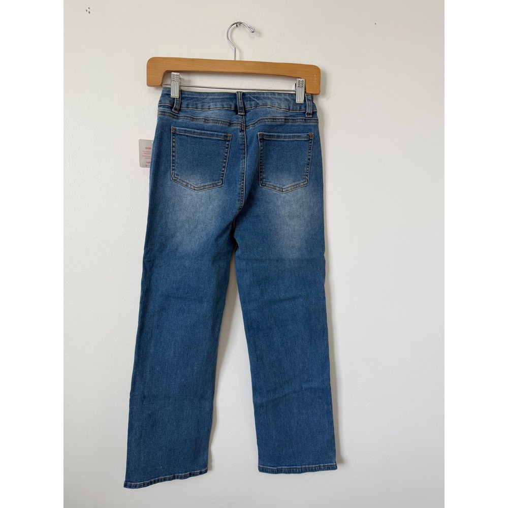 FabKids Girls' Straight High-Rise Bedazzled Jeans – Size 10 – NWT - Picture 5 of 5